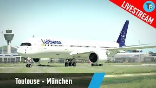 X-Plane 11 | Toulouse - München (LFBO - EDDM) | Airbus A350-900 | Lufthansa | FSCloud