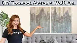 DIY Wall Art | Easy Canvas Painting Ideas on a Budget | Textured Abstract Canvas Art