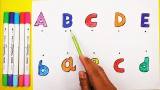 ABC learning - the alphabet letters from A to Z for toddlers | simple english for kids | Learn A B C