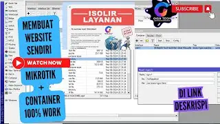 Konfig Mikrotik + Container , jadi website Sendiri | Saya kasih contoh web ISOLIR Online