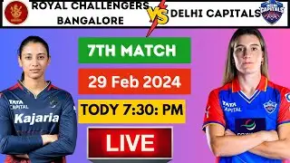 WPL Live Match:RCB vs DC Live Match I Royal Challengers Bangalore vs Delhi Capitals Live Match Today