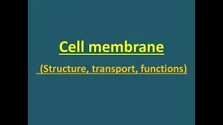Cell membrane Structure and Function #cellmembrane #fluidmosaic #lipidbilayer