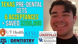 6 DENTAL SCHOOL ACCEPTANCES (Dream Schools)
