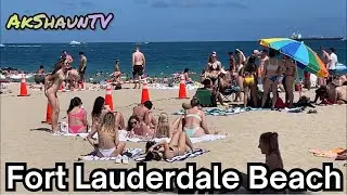 Fort Lauderdale Beach - Funnest Beach in America? #beachwalk #floridalife #bestbeaches