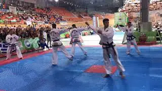 DPR Korea vs Hellas Final Team Pattern Adult Male Taekwondo World Championships 2019