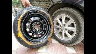 ПОКРАСКА ДИСКА ВАЗ В ЧЕРНЫЙ РОЯЛЬНЫЙ ЛАК
