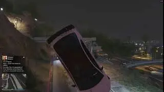Kuruma Flipping Off Hillside - GTA V Online Win