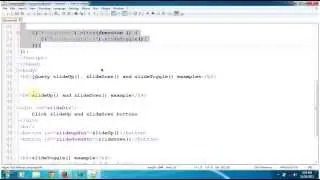 slideUp slideDown slideToggle a Div on Button Click using jQuery