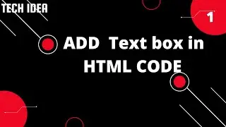 ADD  text box in HTML CODE 1