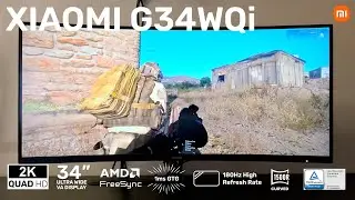Xiaomi G34WQi 34″ 1440p UltraWide VA Curved Gaming Monitor
