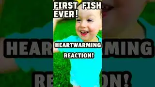 🎣 From the first cast: his first fish!