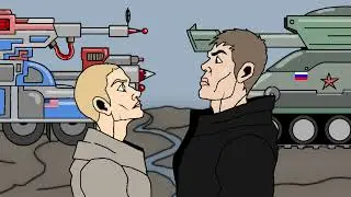 American rap vs Russian rap Battle Rap (Animation)