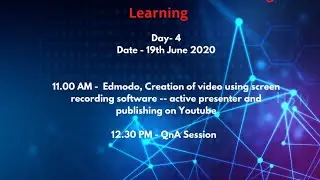 FDP on ICT/LMS tools for Online Teaching Learning Day 4