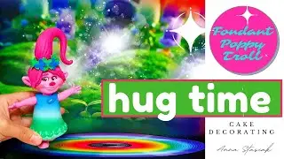 How to make Poppy Troll cake topper