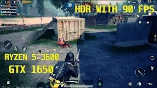 PUBG MOBILE | 90 FPS | HDR GRAPHICS | GTX 1650 + RYZEN 5 3600 | GAMELOOP 7.1