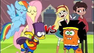 MUGEN Battle 518: Bartman, Rainbow Dash, Fluttershy VS Arturo Mendoza, Star Butterfly, Marco Díaz