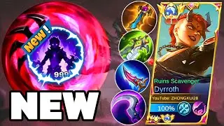 NEW PASSIVE DYRROTH IS BACK!! | BEST EMBLEM and BUILD SET FOR DYRROTH | DYRROTH BEST BUILD 2023!!
