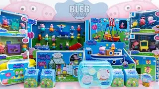Peppa Pig toy collection unboxing ASMR | Opening 33 different Peppa figures | away we go with Peppa