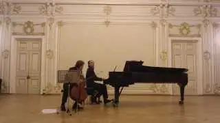Chopin. Introduction and Polonaise for cello and piano. Dmitry Khrychev and Oleg Vainshtein.