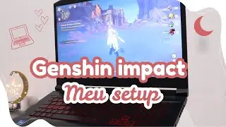 I bought a laptop stand with cooler to play ｡˚ 🫧| cozy genshin impact