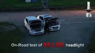 ON-ROAD TEST of LANSEKO X9 led headlights