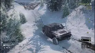 Best off-road car to check powerline point in Snow runner (Hummer H2) || Snow Runner gameplay part18