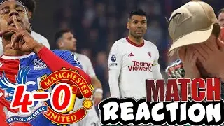 ABSOLUTELY EMBARRASSING!! - MANCHESTER UNITED VS CRYSTAL PALACE LIVE MATCH REACTION HIGHLIGHTS! 4-0!