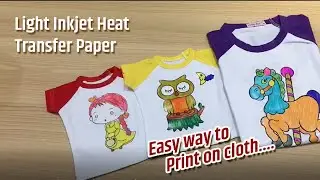 Light inkjet heat transfer paper for cloth printing