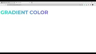 How to change text color to Gradient color text