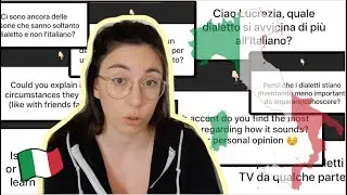 I answer my students' questions about dialects and regional languages ​​of Italy (Subs)