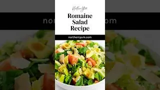 Avocado Tomato Romaine Salad - Delicious Side Salad or Light Meal #shorts #salad #lunch