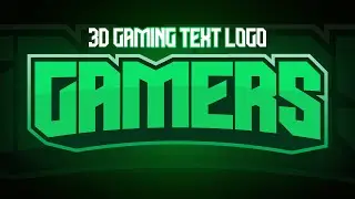 Create 3D Gaming Text  Logo In Adobe Illustrator | 3D Gaming Logo
