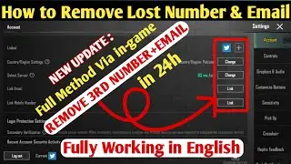 Remove 3rd Number+Email Linked Via in-Game Full Method | How to Remove Lost Number & Email in 24h