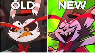 Husk OLD vs NEW voice comparison (Hazbin Hotel)