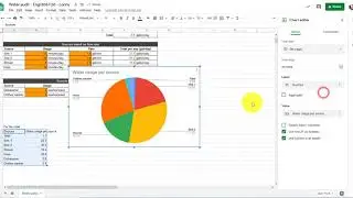 Google sheets: Adding a pie chart