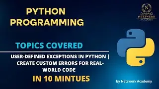 User-Defined Exceptions in Python | Create Custom Errors for Real-World Code