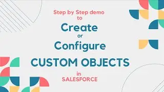Create or Configure Custom Objects in Salesforce | Step by Step Object Configuration Options
