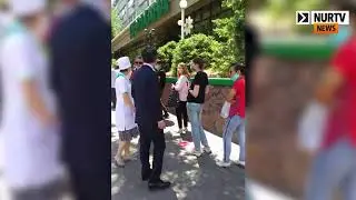 Поход Сагинтаева в аптеку попал на камеру очевидцев
