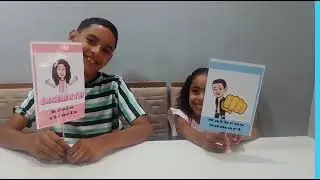 perguntas e respostas das plaquinhas!Brincando com os irmãos nota 10 Kézia vitória e Matheus Samuel