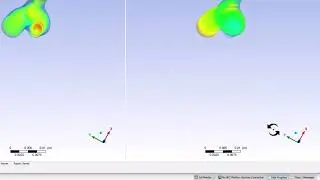 Numerical Results: Volume Renderings and Vectors | Steady Flow in an Artery