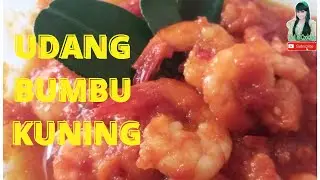 Resep Cara memasak Udang bumbu kuning enak dan sederhana