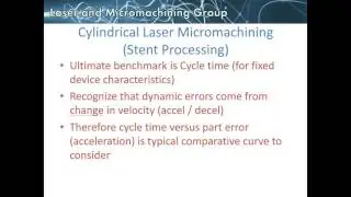 Acceleration versus Error – Balancing Performance for Cylindrical Laser Processing Applications