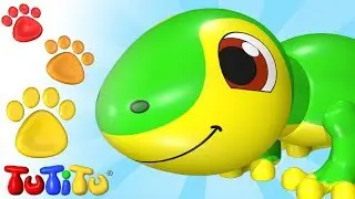 TuTiTu Lizard toy 🦎 One more time 🔁 Animal video for fun learning with TuTiTu 📺🍿