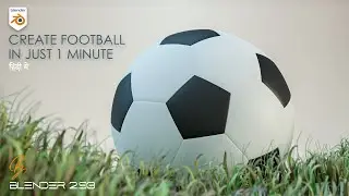 HOW TO CREATE FOOTBALL IN BLENDER #Shorts