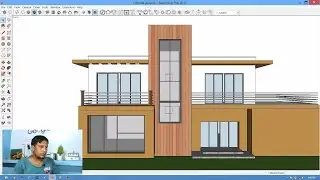 How to Add Material in SketchUp and Exterior Design Modeling Tutorial Video
