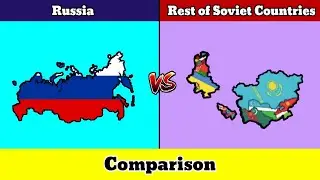Let's Compare Russia VS Rest of Former Soviet States | Country Comparison | Data Duck