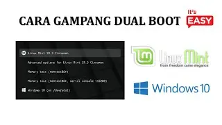 Cara gampang Dual Boot Linux Mint dan Windows 10