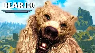 Can I Beat Skyrim as a Bear? (Elder Scrolls V: Skyrim Challenge)