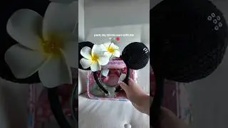 Packing my minnie ears for Disney World! 🐭✨🌺 #disneyworld #disneyparks #disneystyle #shorts