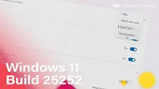 Windows 11 Build 25252 - Search Box, Taskbar Updates, Fullscreen Widgets + MORE